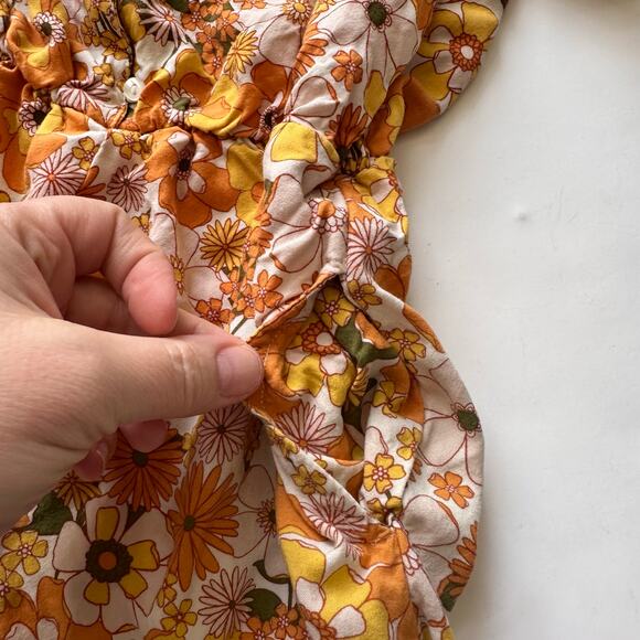 Treasure & Bond Floral Romper - Retro 70s Print - Size M - Picture 4 of 4